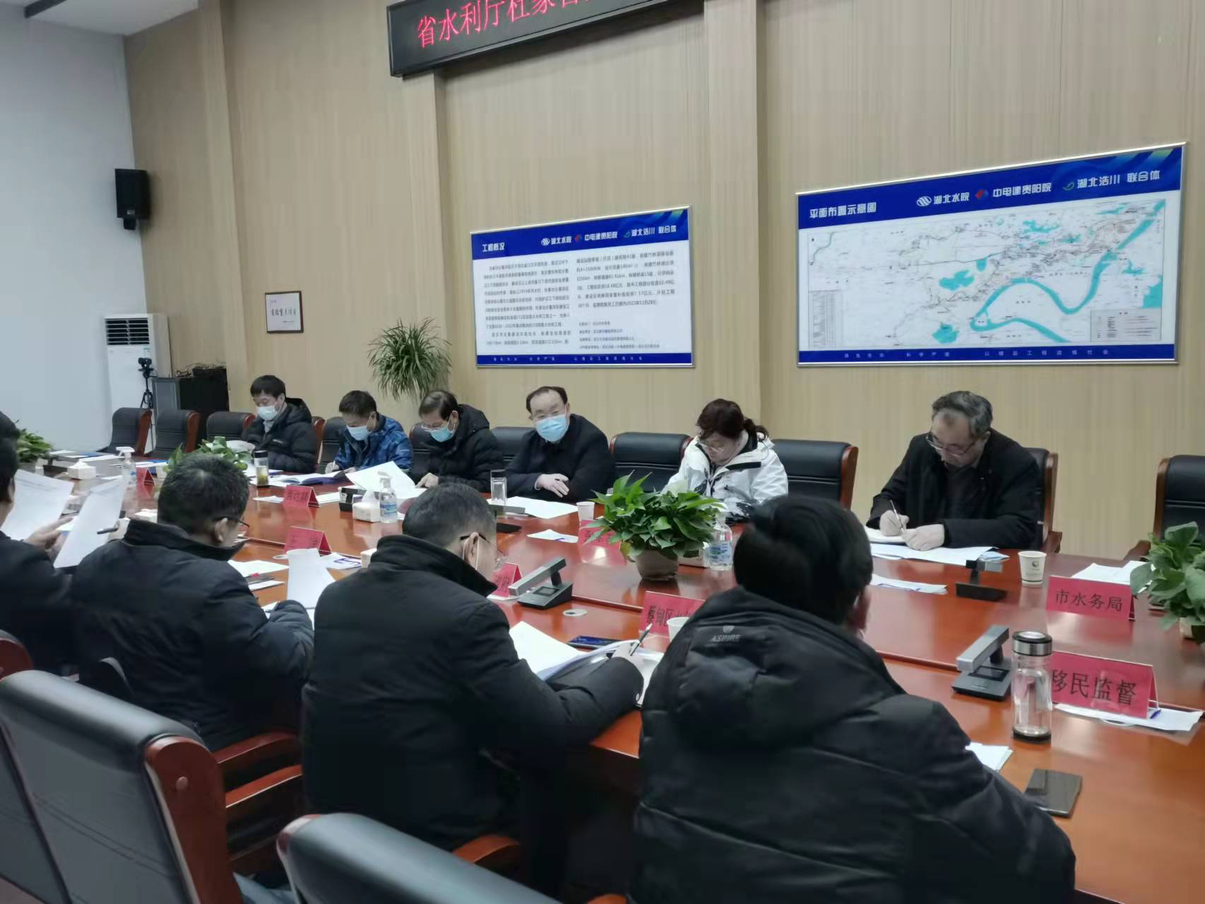 湖北省水利厅调研杜家台分蓄洪区工程建设工作